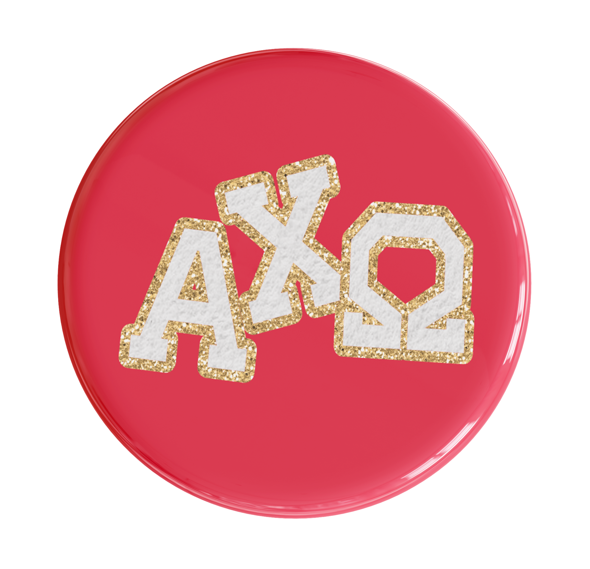 Alpha Chi Omega Varsity Letter Sorority Button