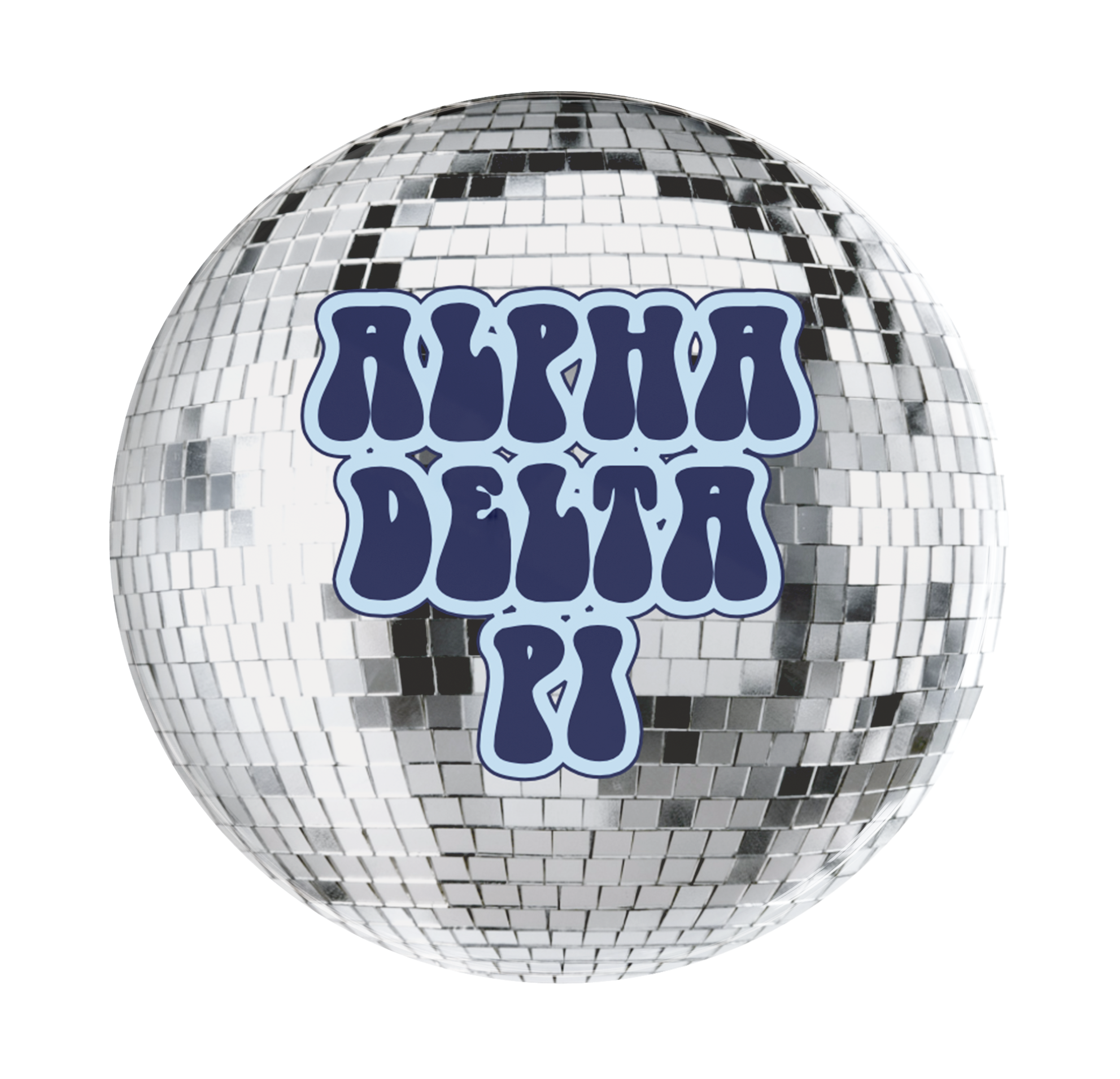 Alpha Delta Pi Disco Sorority Button