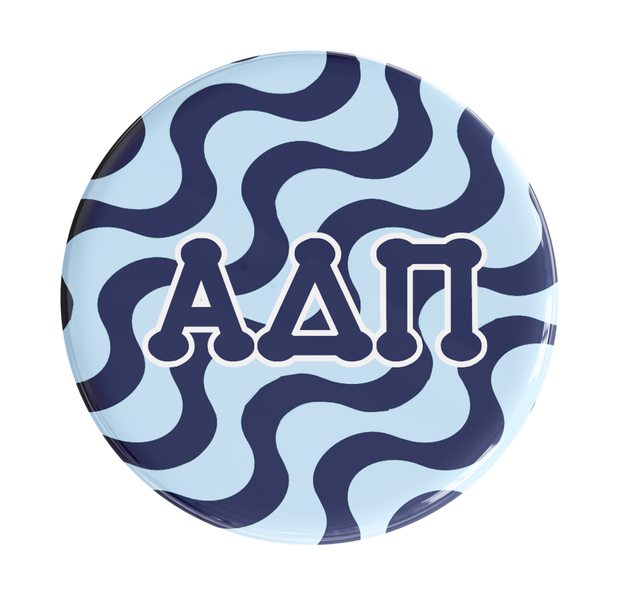 Alpha Delta Pi Groovy Sorority Button