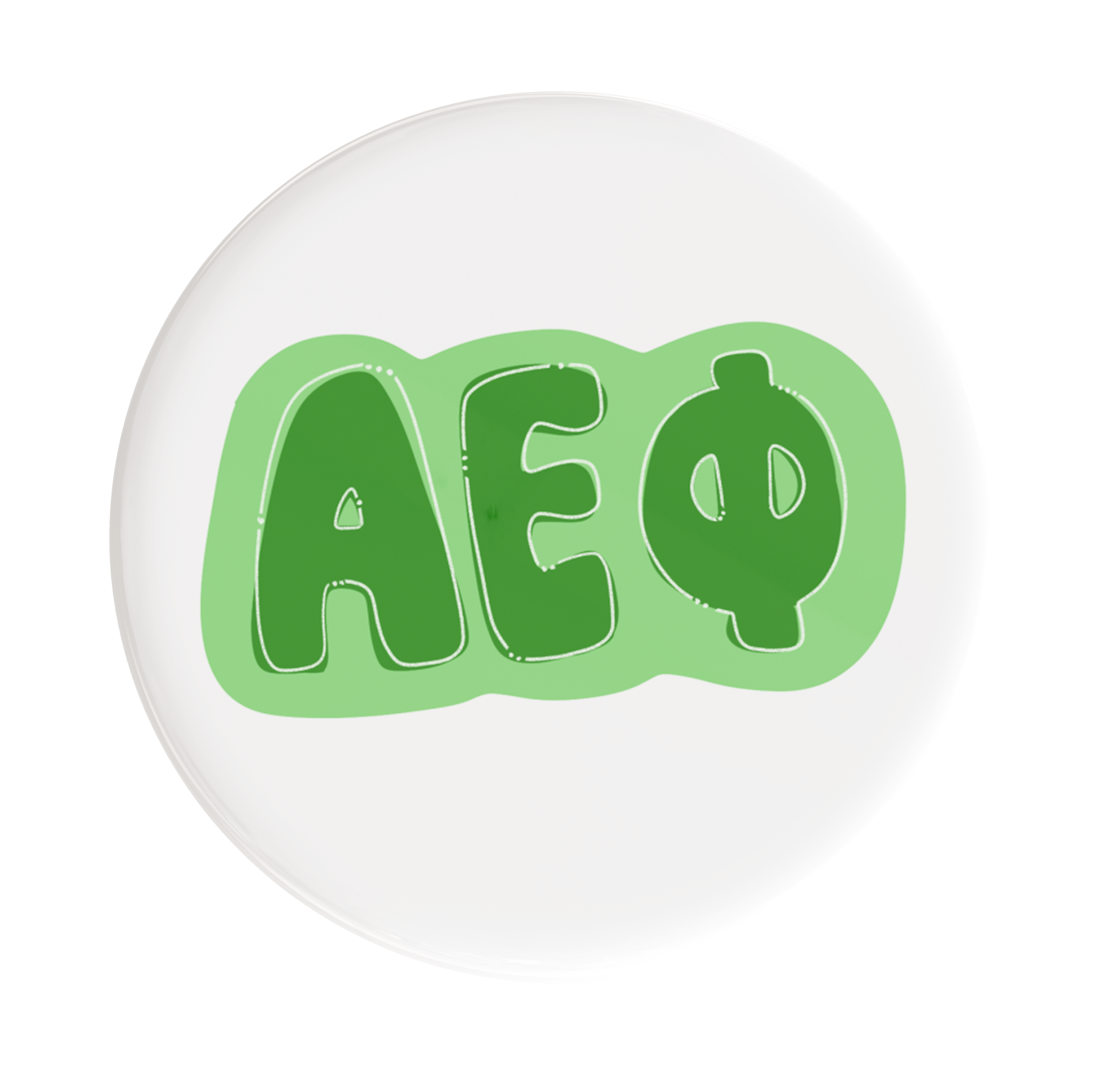 Alpha Epsilon Phi Bubbly Sorority Button