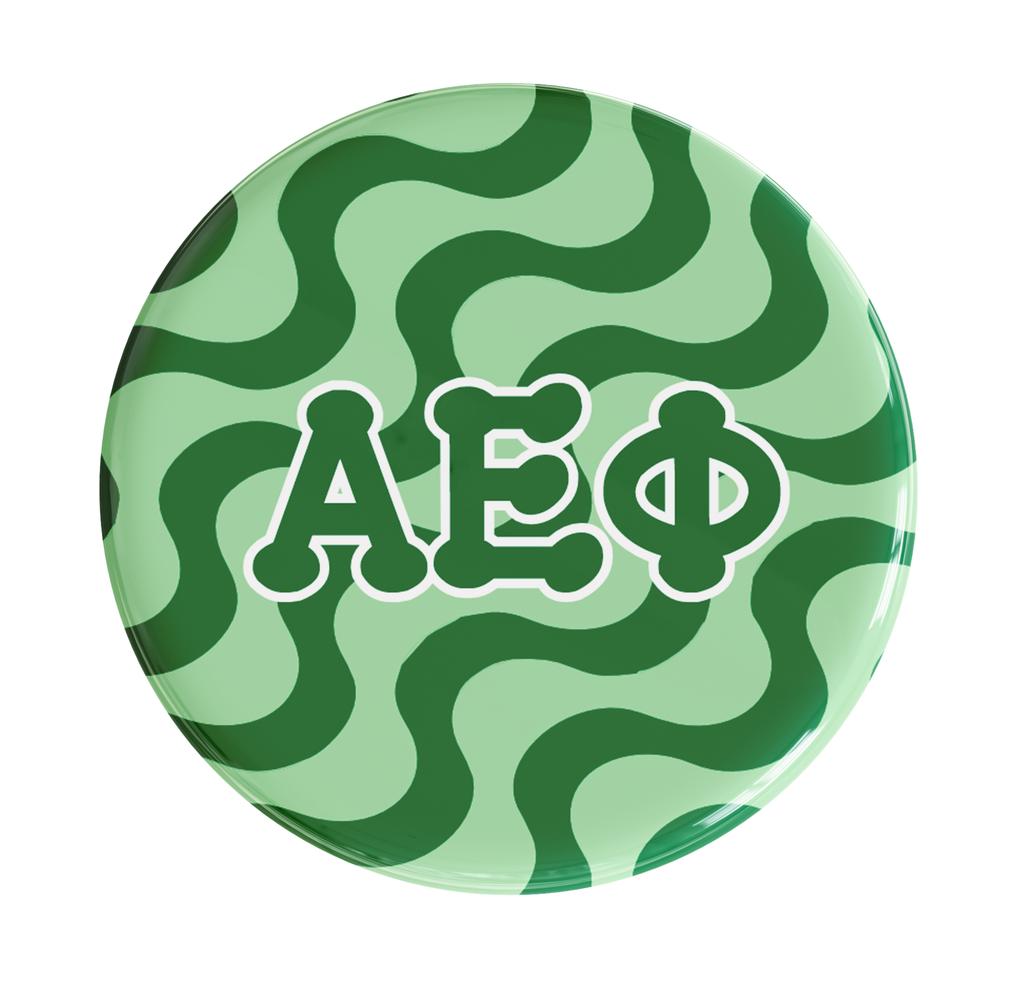 Alpha Epsilon Phi Groovy Sorority Button