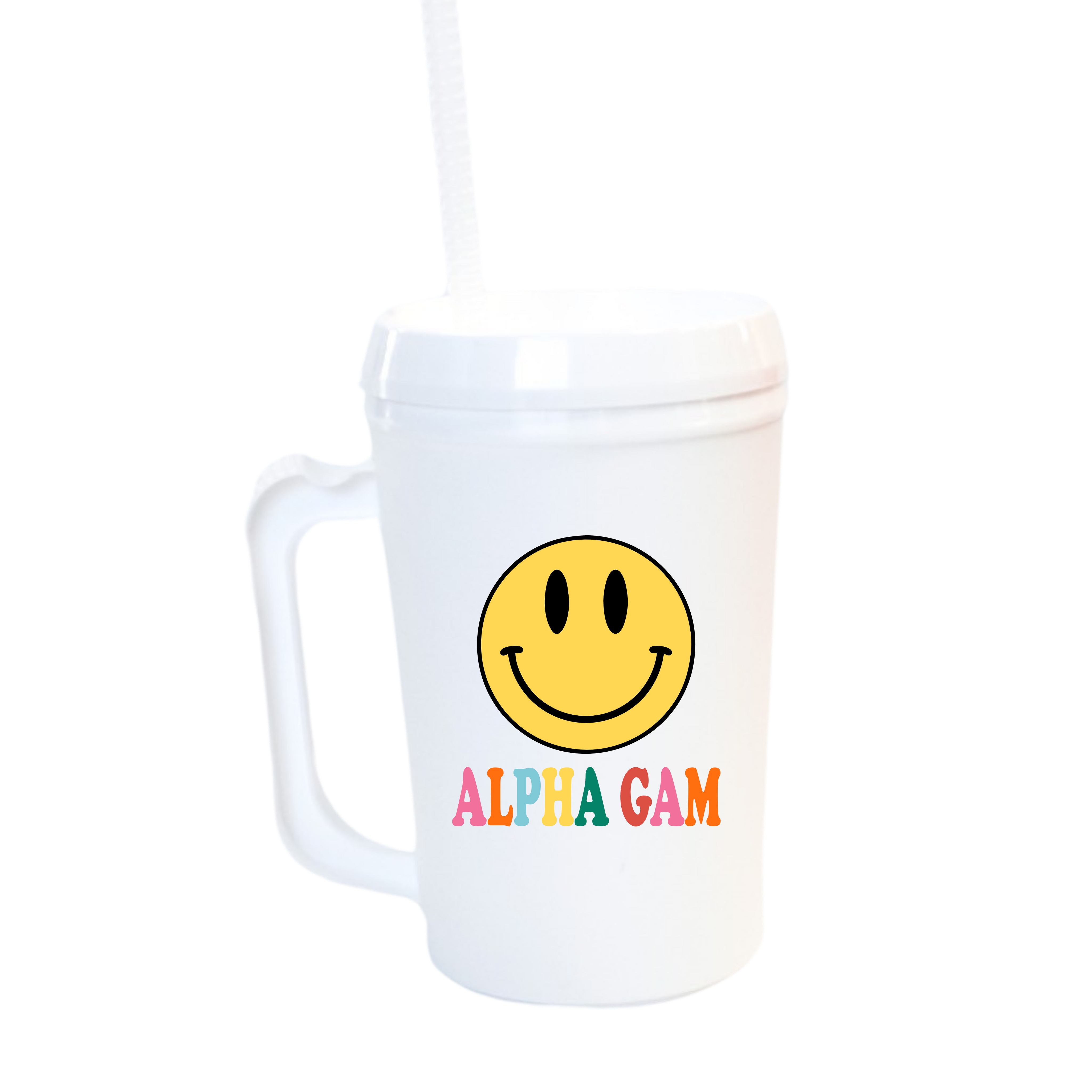 Alpha Gamma Delta All Smiles Sorority Mug