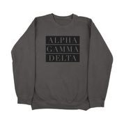 Alpha Gamma Delta Block Sorority Sweatshirt