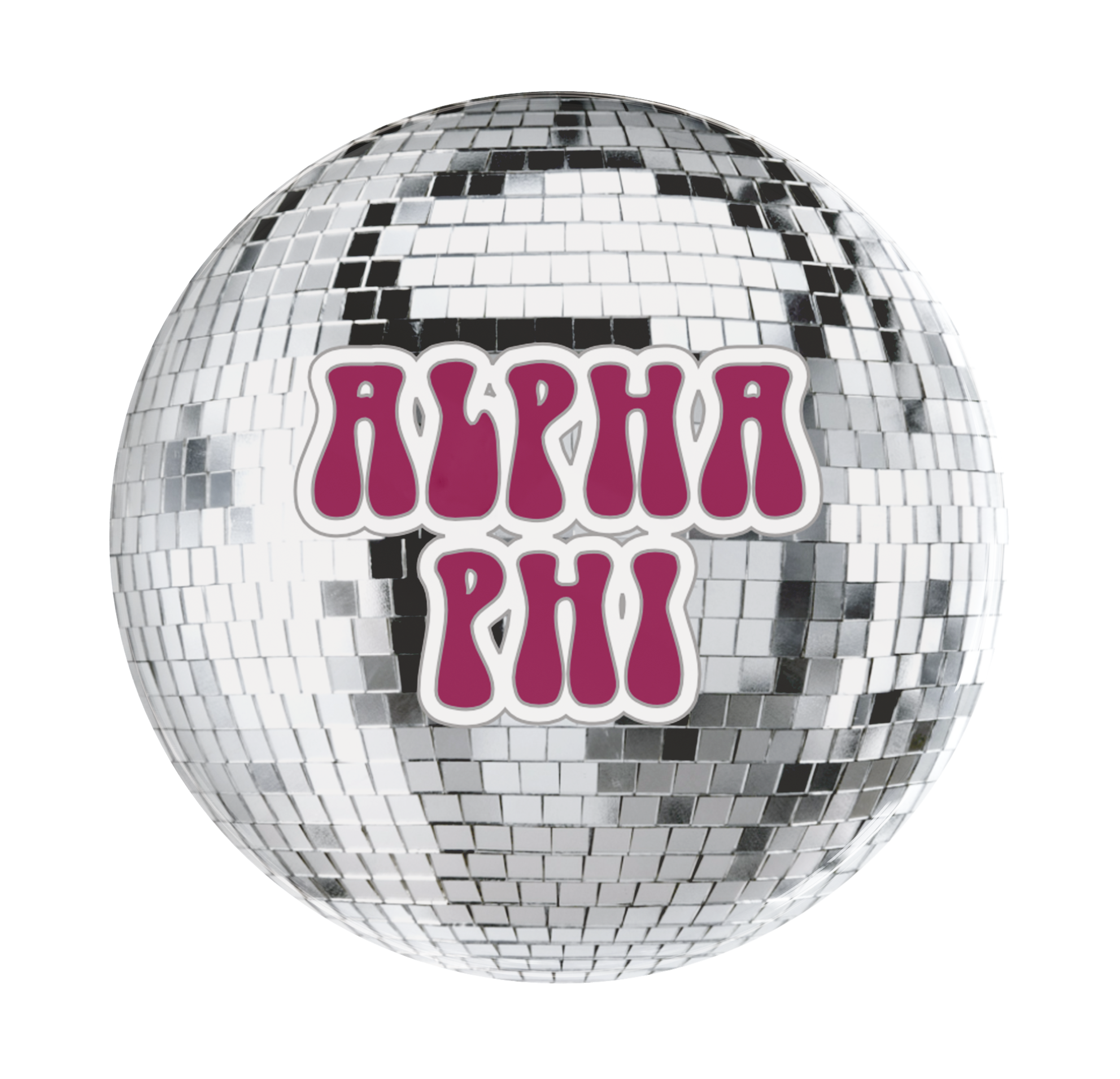 Alpha Phi Disco Sorority Button