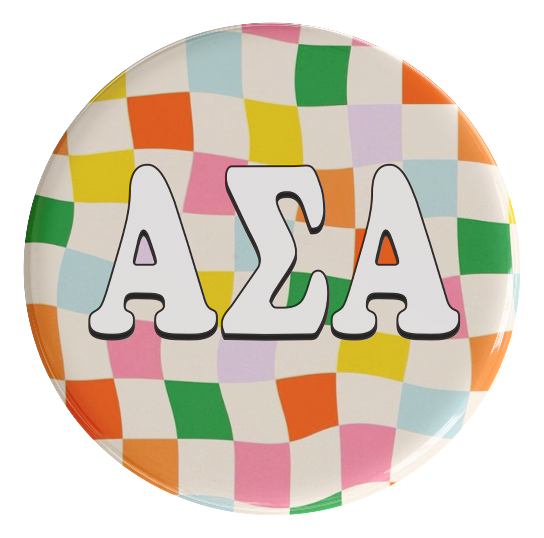 Alpha Sigma Alpha Fast Time Sorority Button