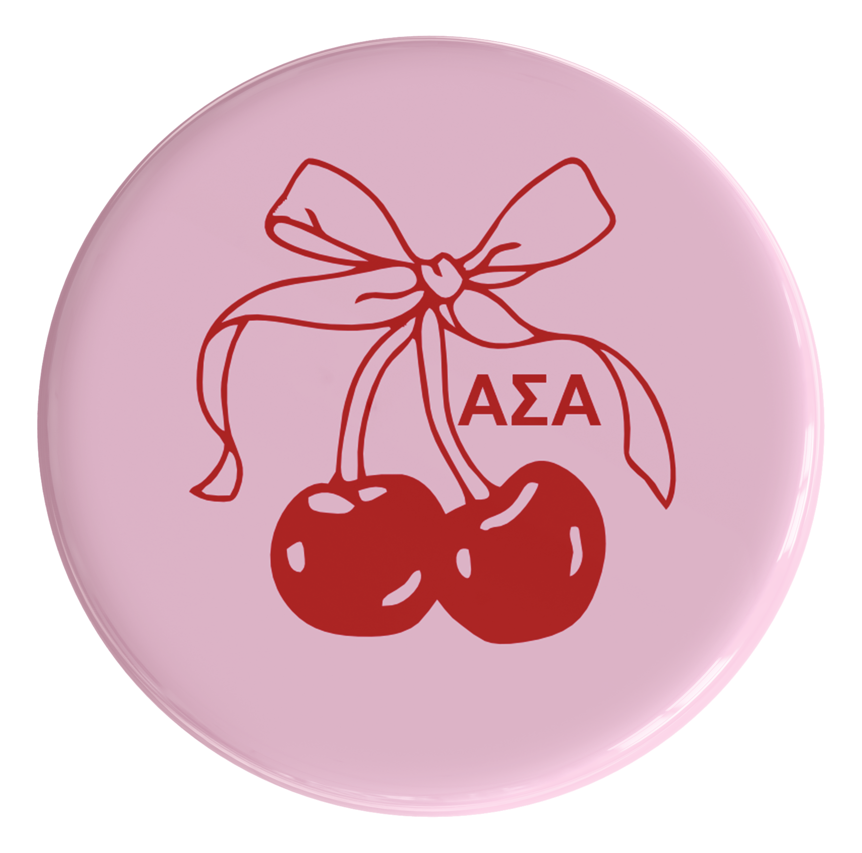 Alpha Sigma Alpha Mon Cheri Sorority Button