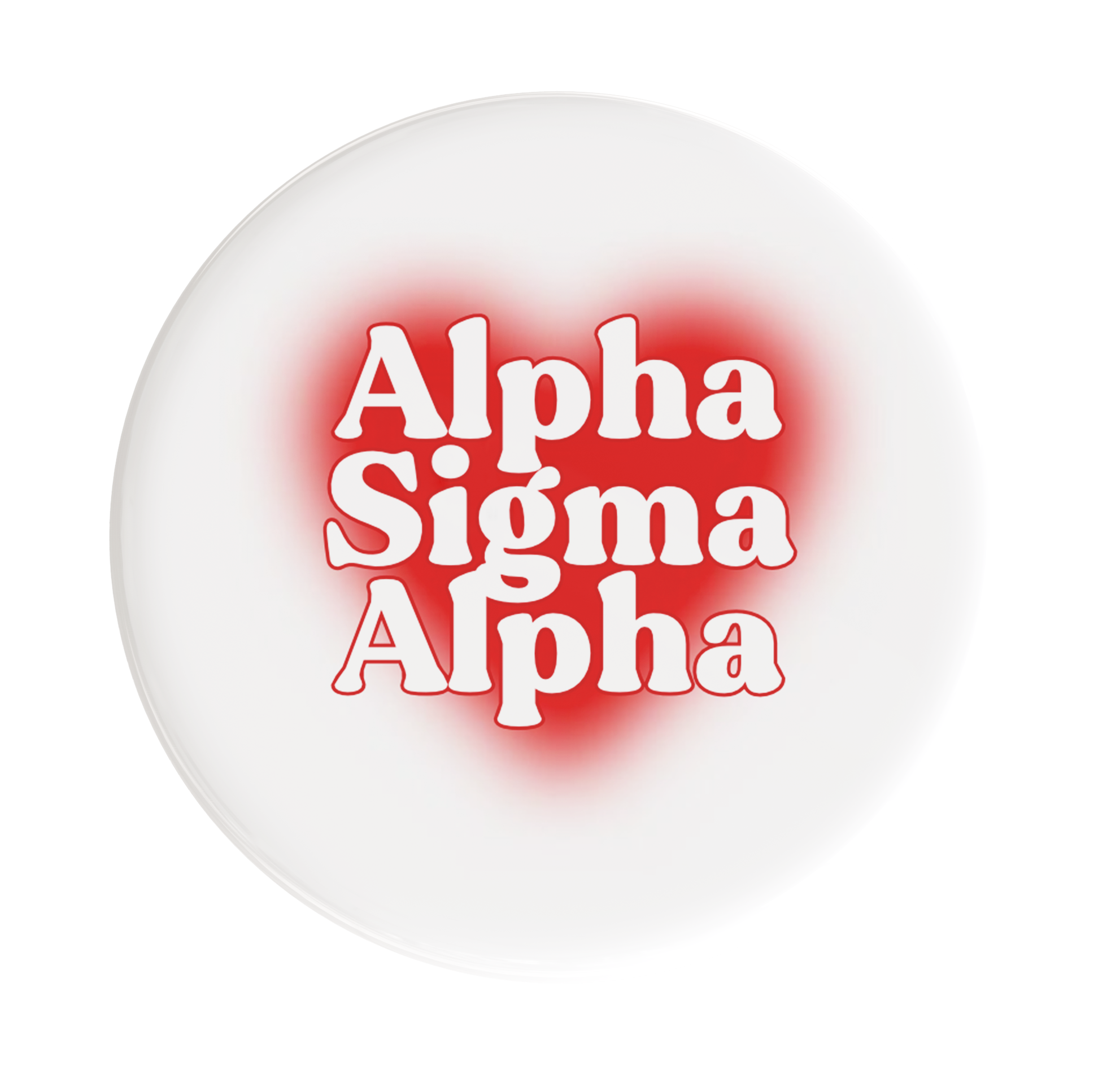 Alpha Sigma Alpha Big Heart Sorority Button