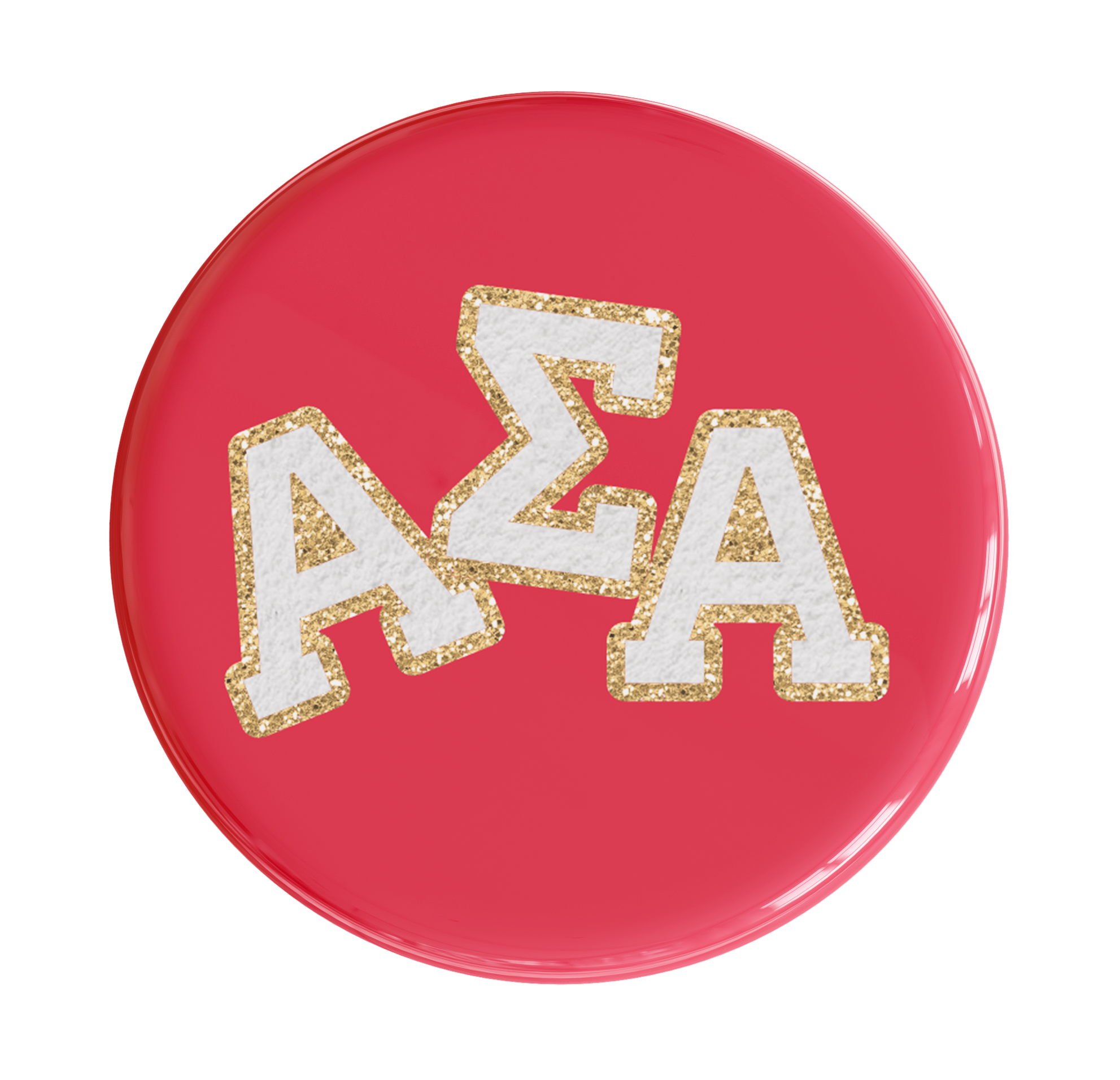 Alpha Sigma Alpha Varsity Letter Sorority Button