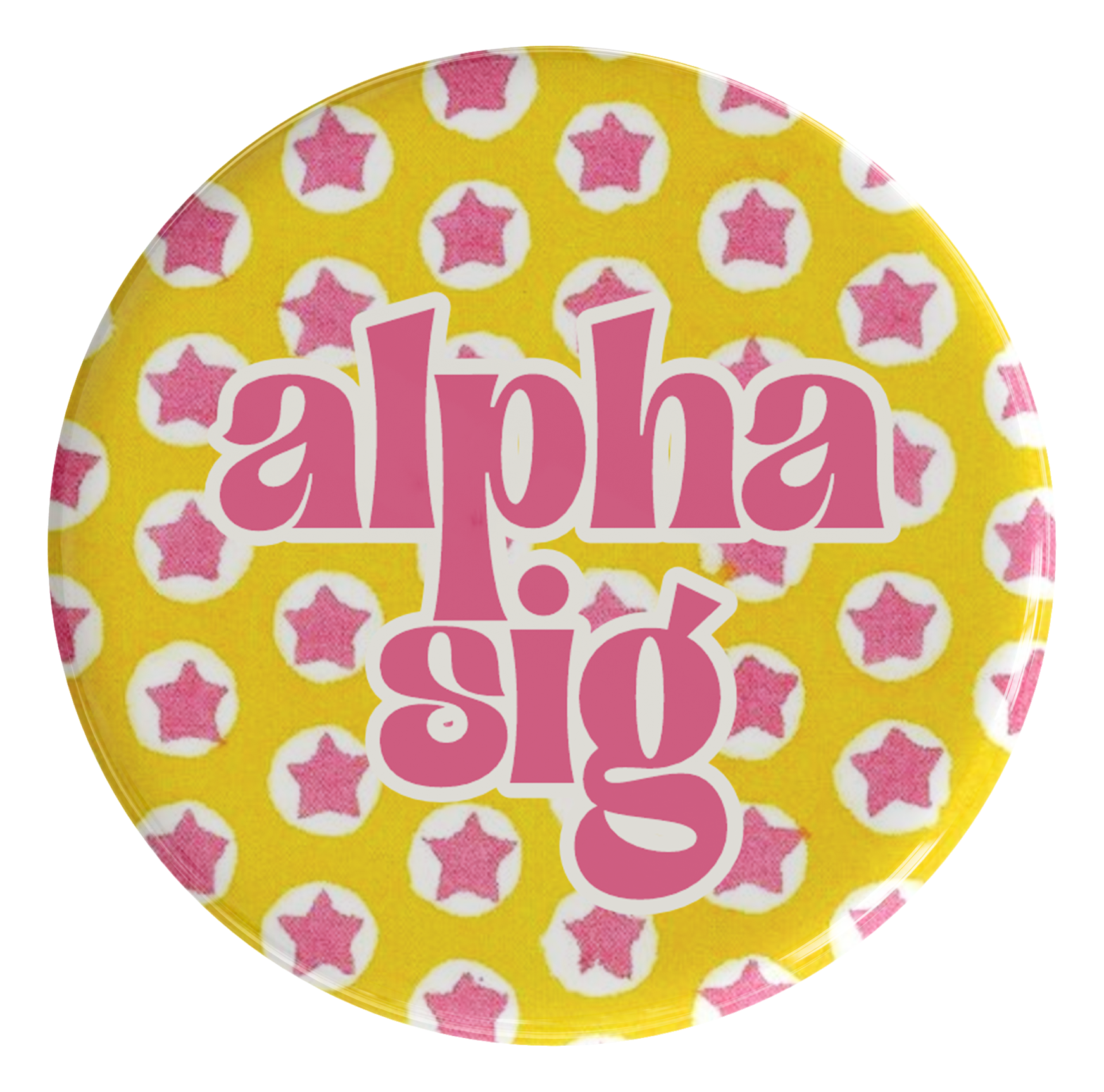 Alpha Sigma Alpha Starlight Sorority Button