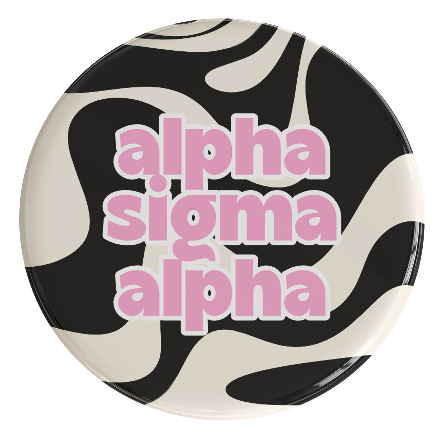 Alpha Sigma Alpha Deja Vu Sorority Button