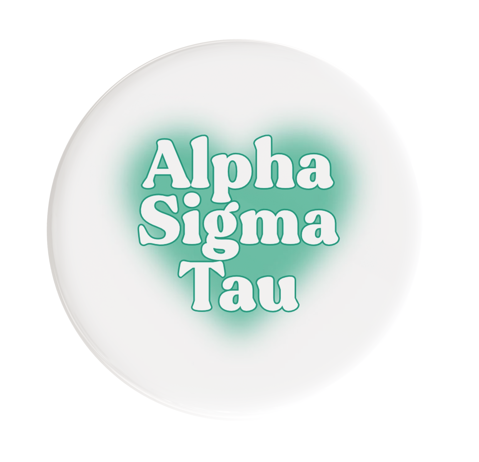 Alpha Sigma Tau Big Heart Sorority Button