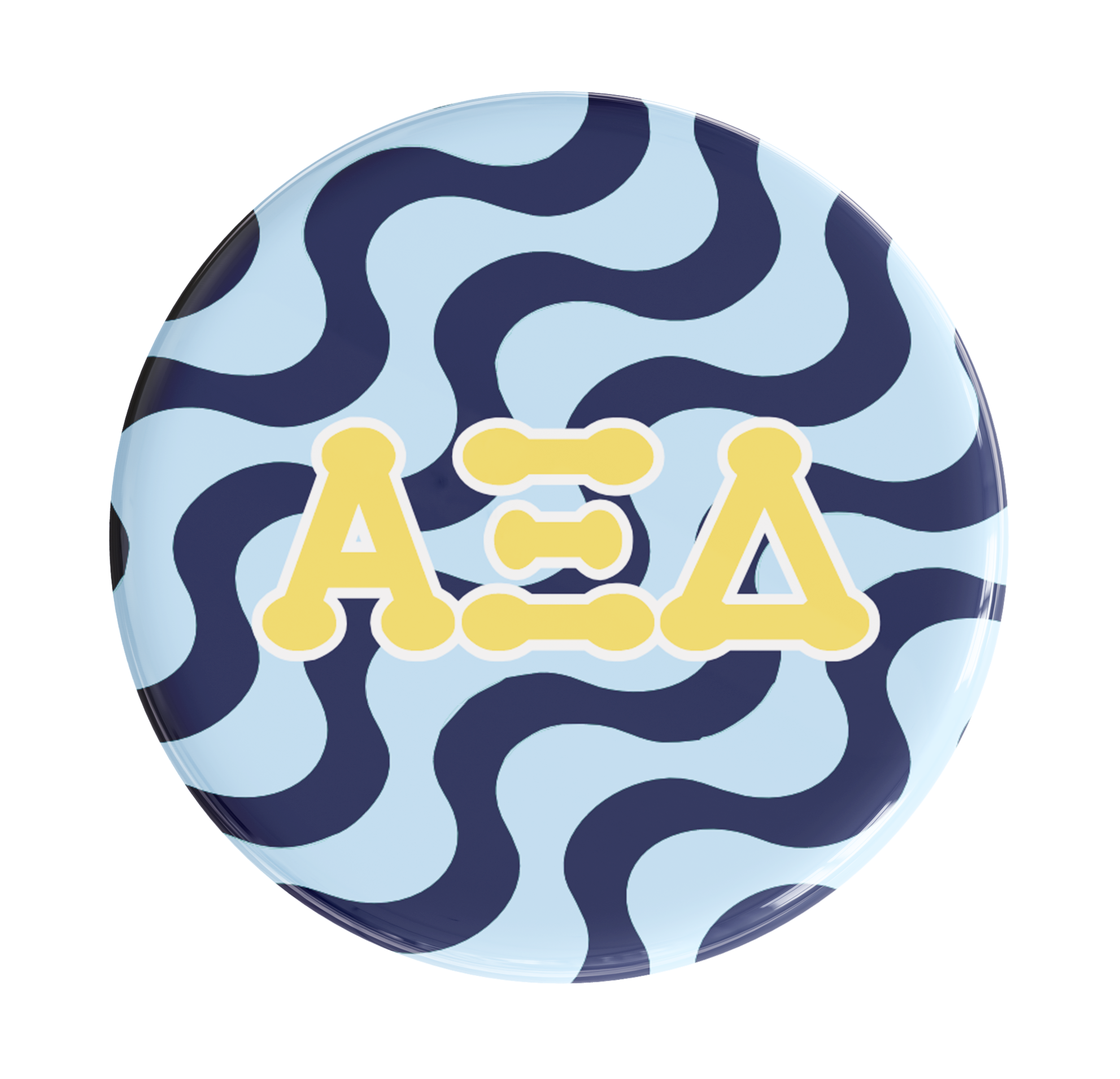 Alpha Xi Delta Groovy Sorority Button