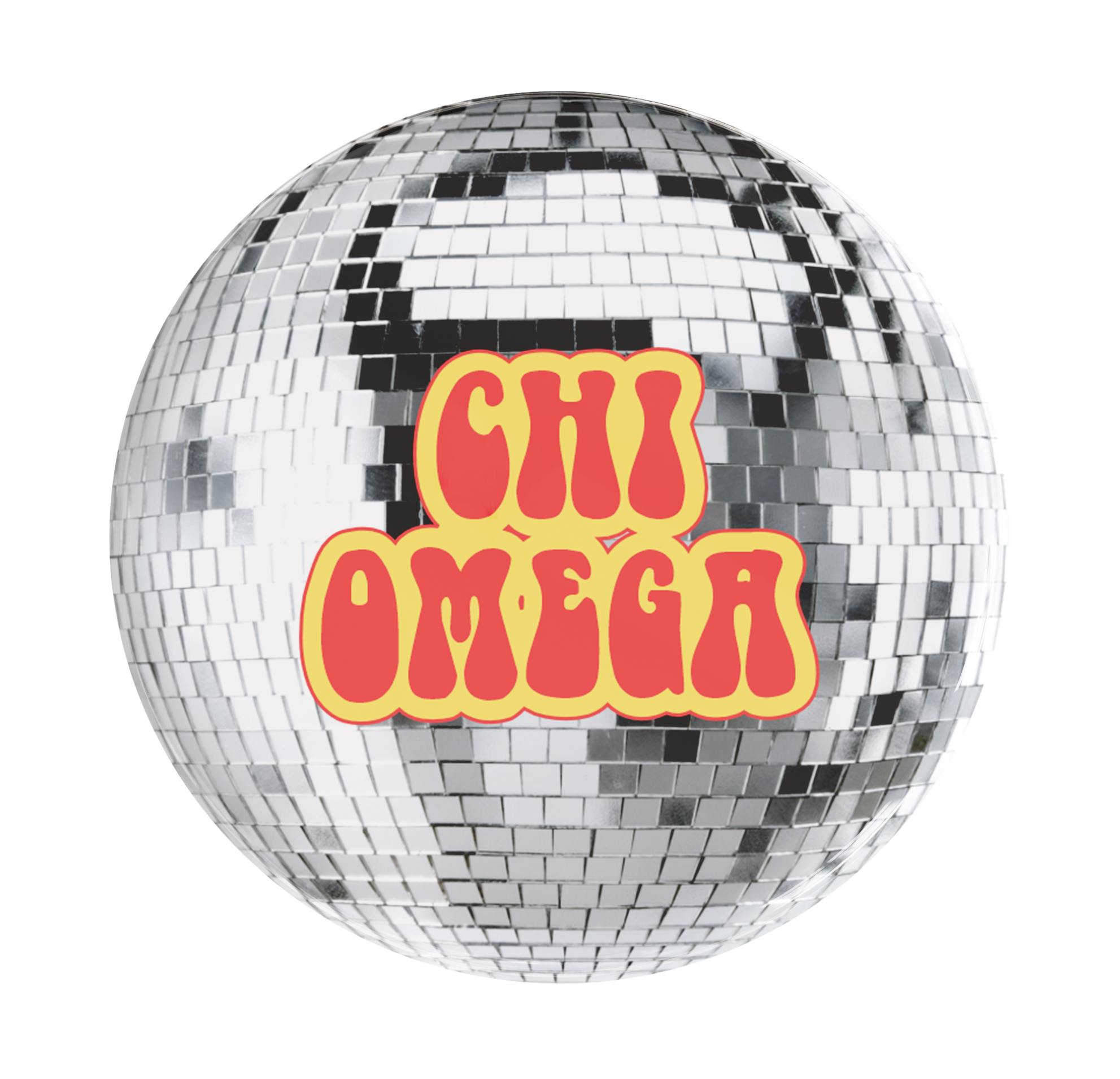 Chi Omega Disco Sorority Button