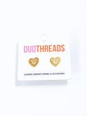 Sorority Heart Earrings