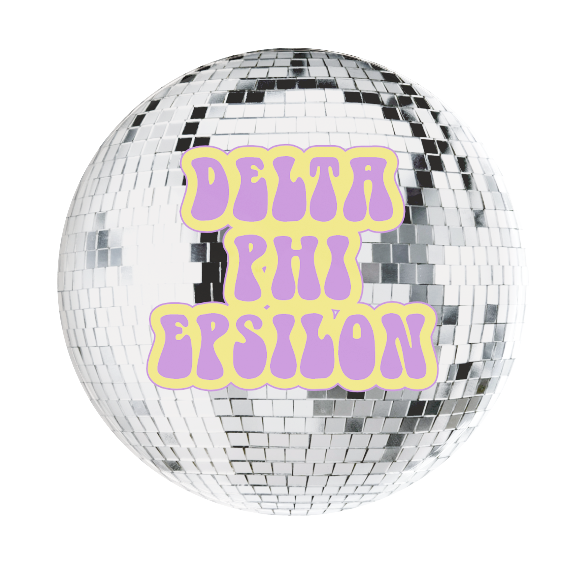 Delta Phi Epsilon Disco Sorority Button