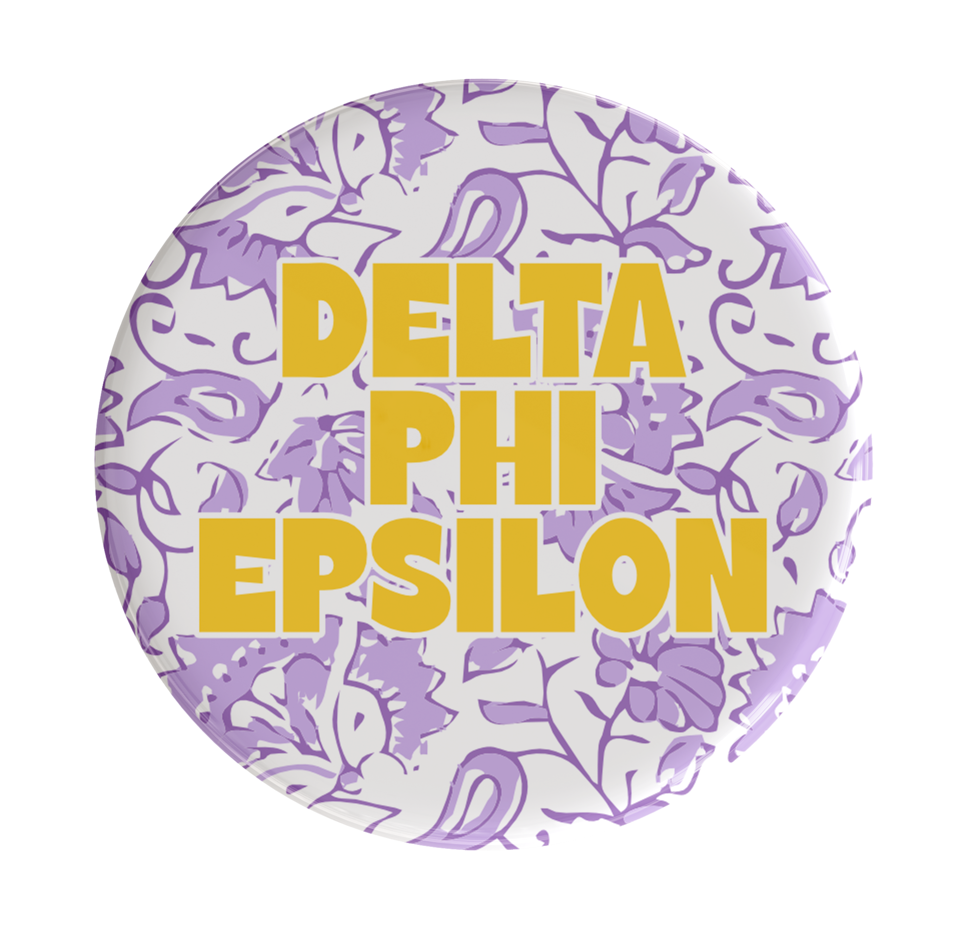 Delta Phi Epsilon Through The Vines Sorority Button