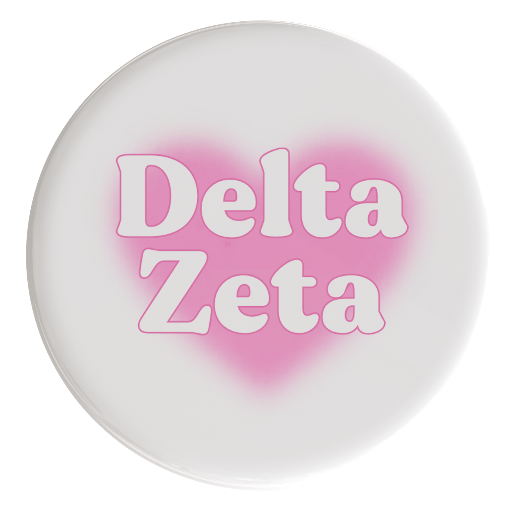 Delta Zeta Big Heart Sorority Button