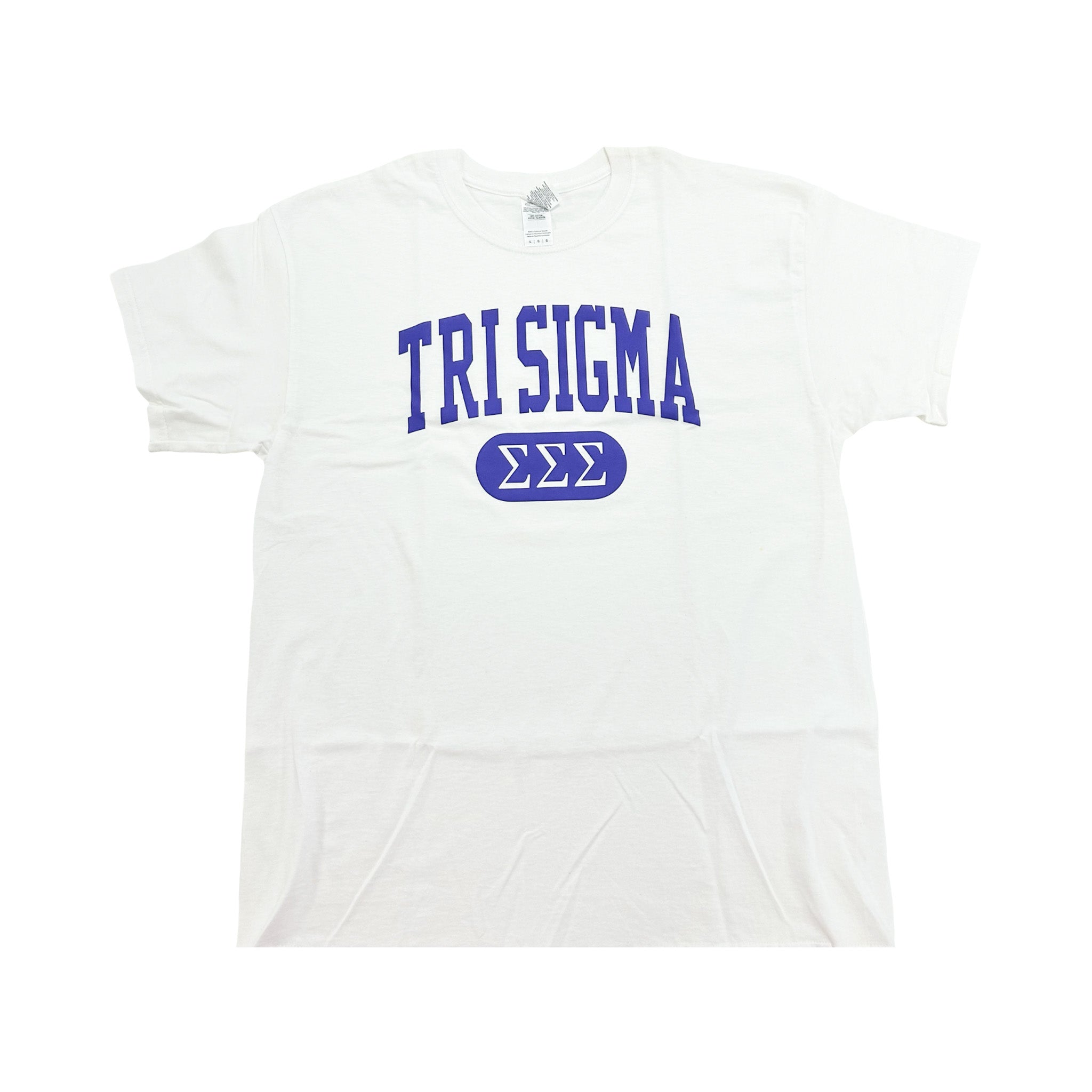 Sigma Sigma Sigma Greek Tee - LG WHITE