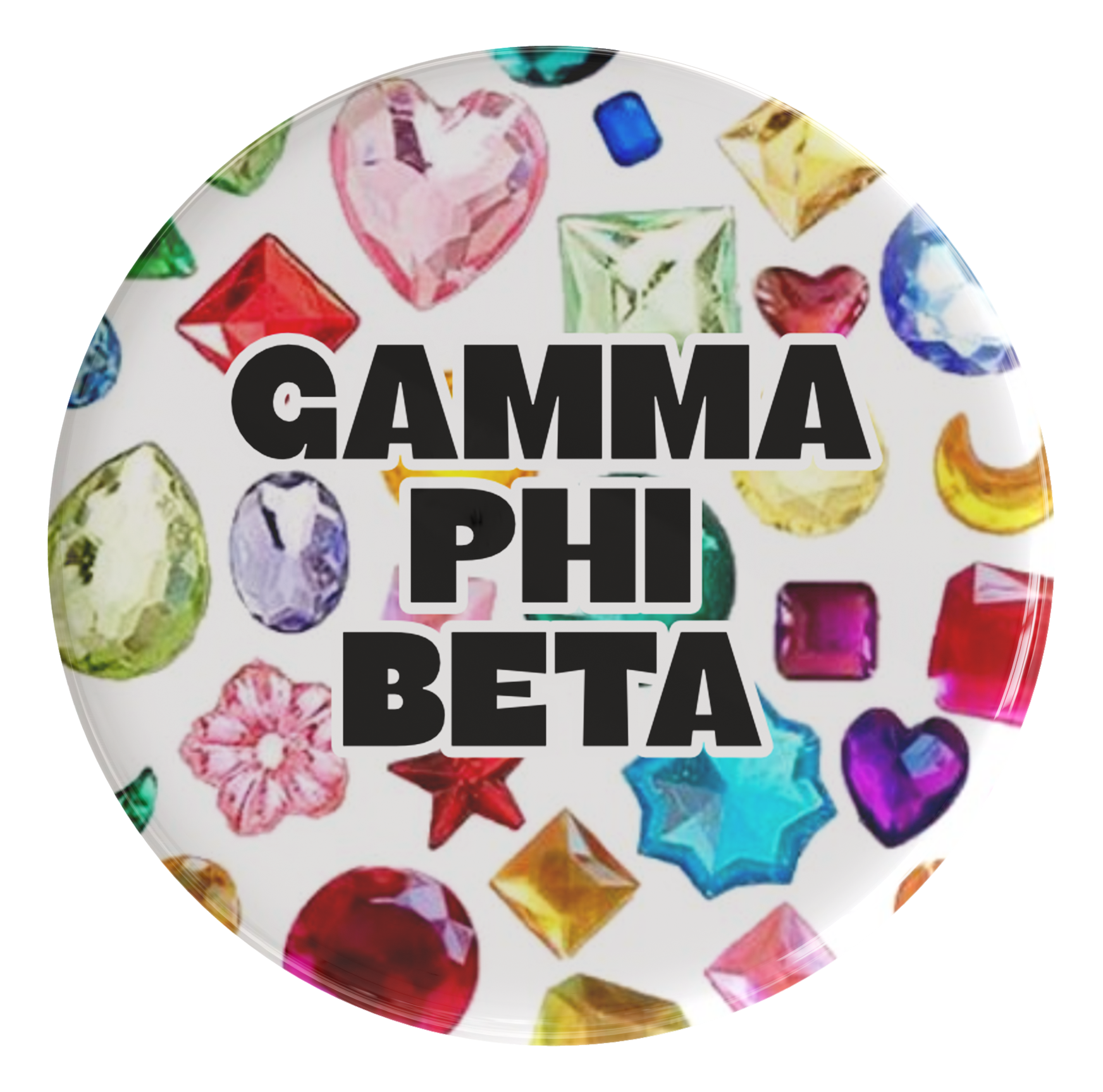 Gamma Phi Beta In The Groove Sorority Button