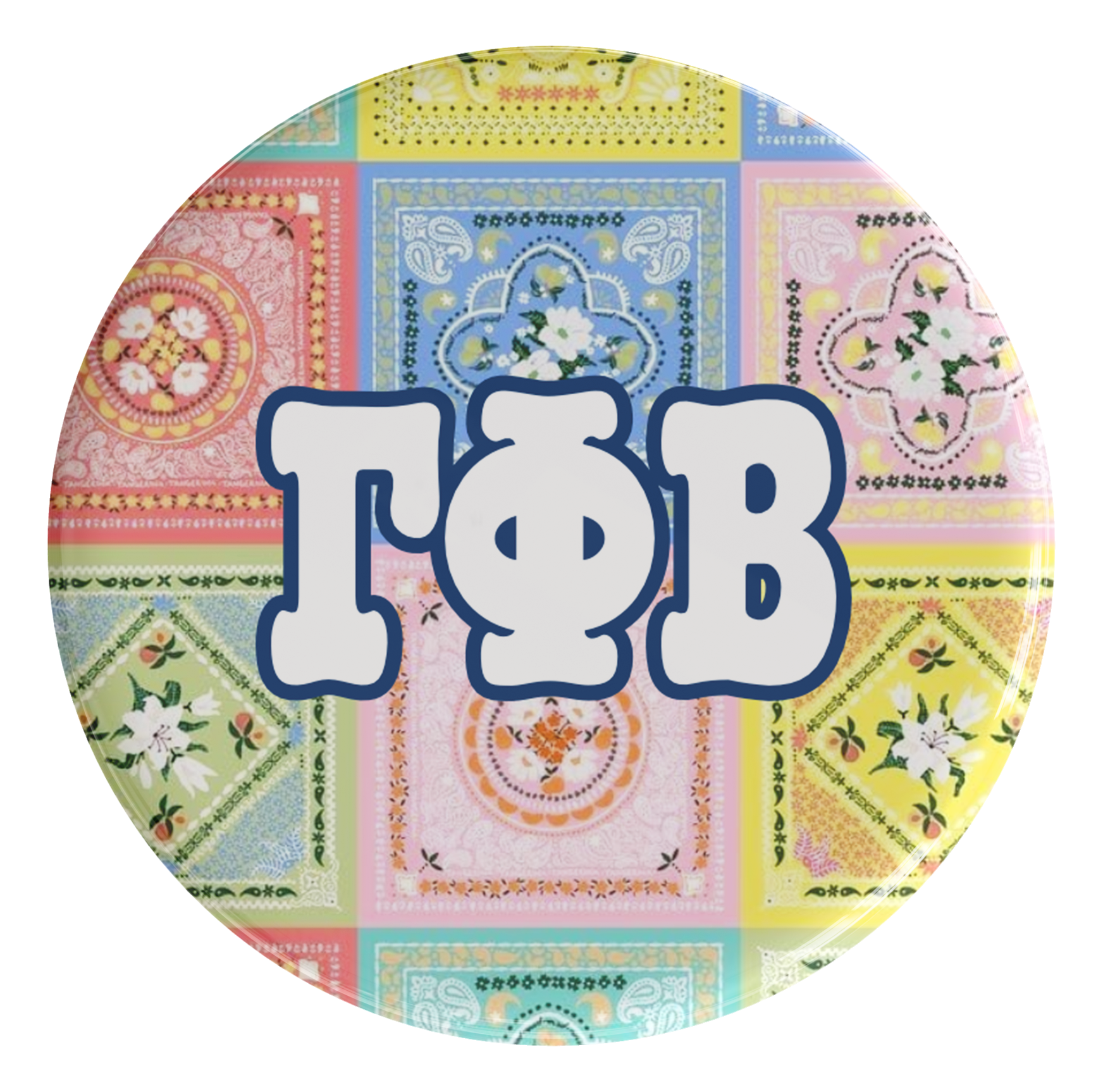 Gamma Phi Beta Summer Days Sorority Button