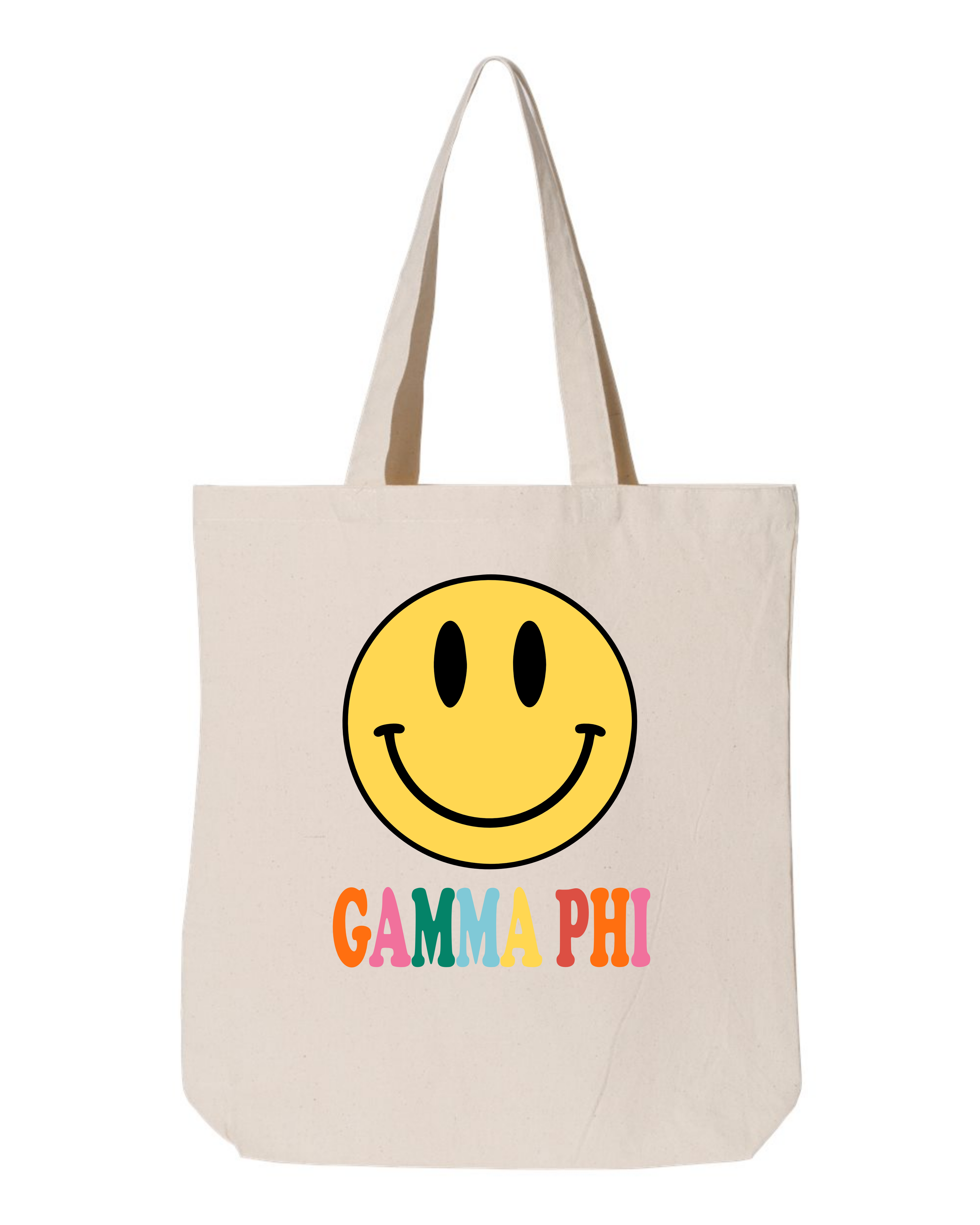 Gamma Phi Beta All Smiles Sorority Tote