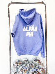 Alpha Phi Foxy Hoodie - VIOLET