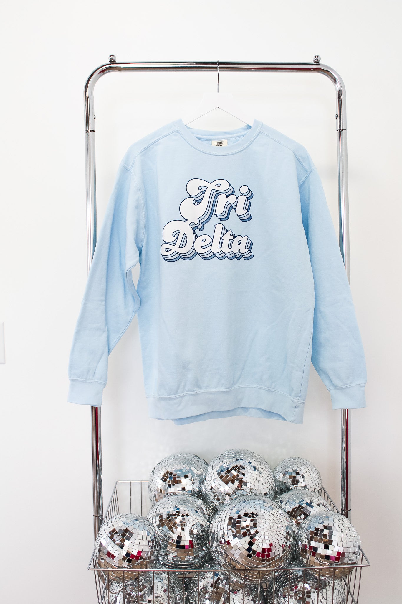 Delta Delta Delta New Groove Crew - LG CHAMBRAY