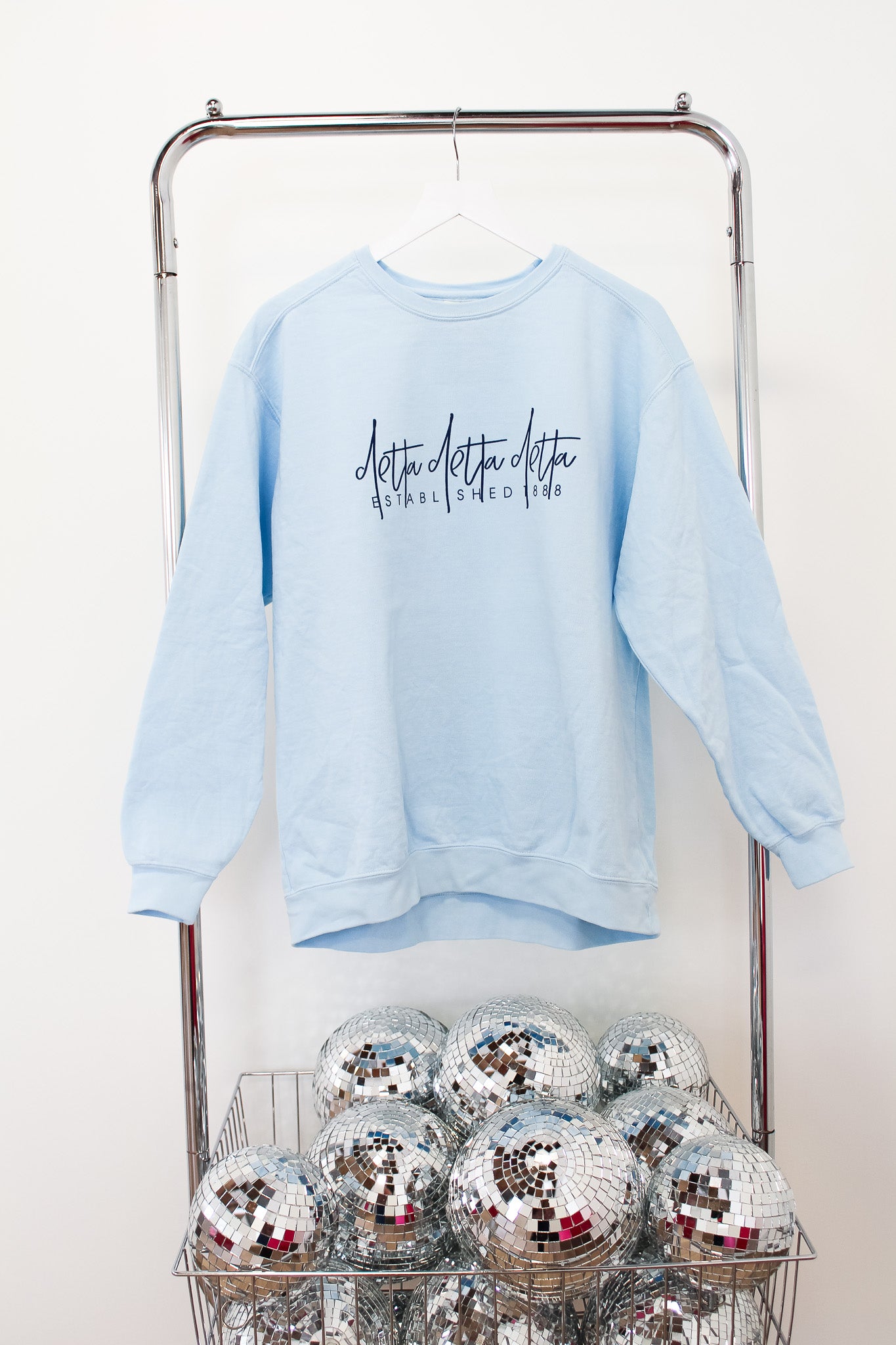 Delta Delta Delta Lex Crewneck - LG CHAMBRAY