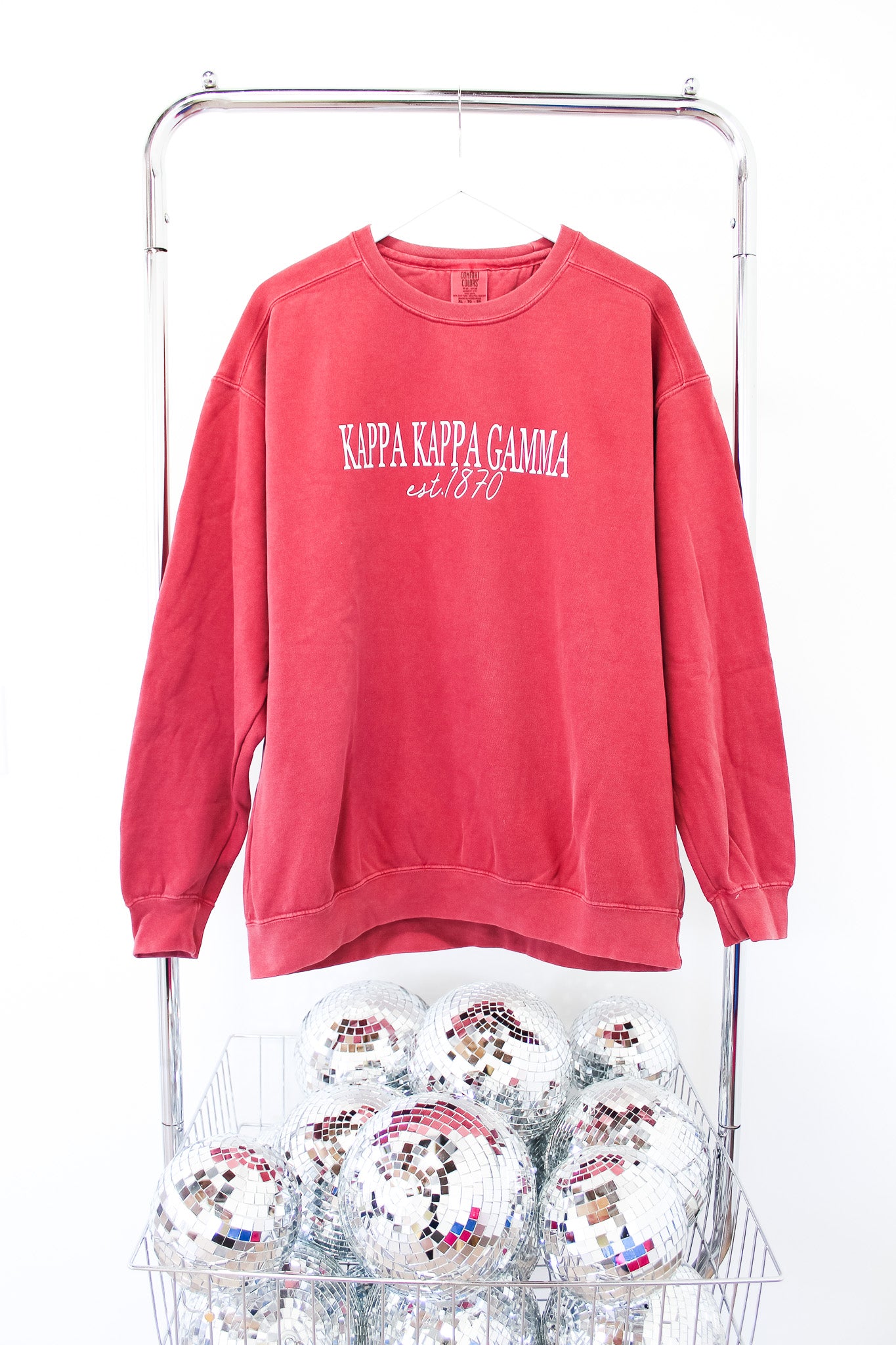 Kappa Kappa Gamma Spencer Crew - XL CRIMSON