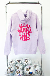 Alpha Gamma Delta Vibes Sweatshirt - MD ORCHID