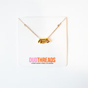 Bubble Letter Sorority Necklace