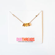 Bubble Letter Sorority Necklace