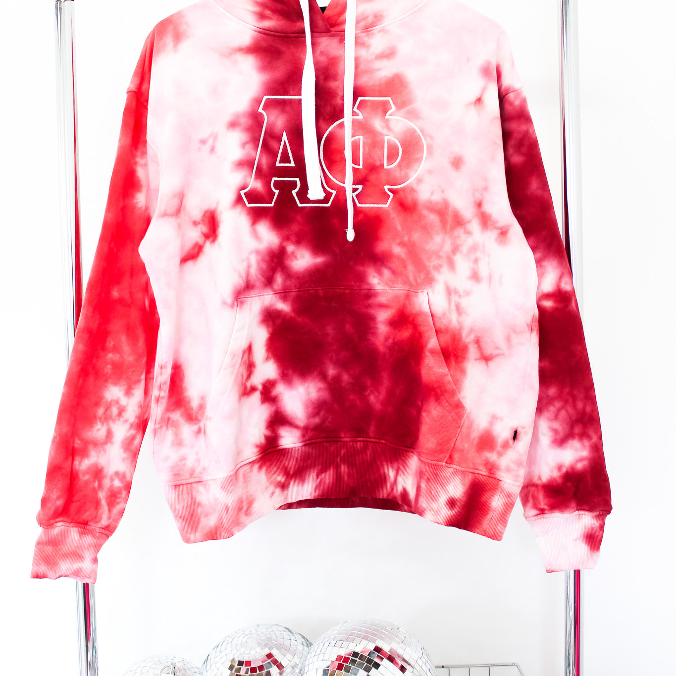 Alpha Phi Suzette Embroidered Sweatshirt - MD TIE DYE