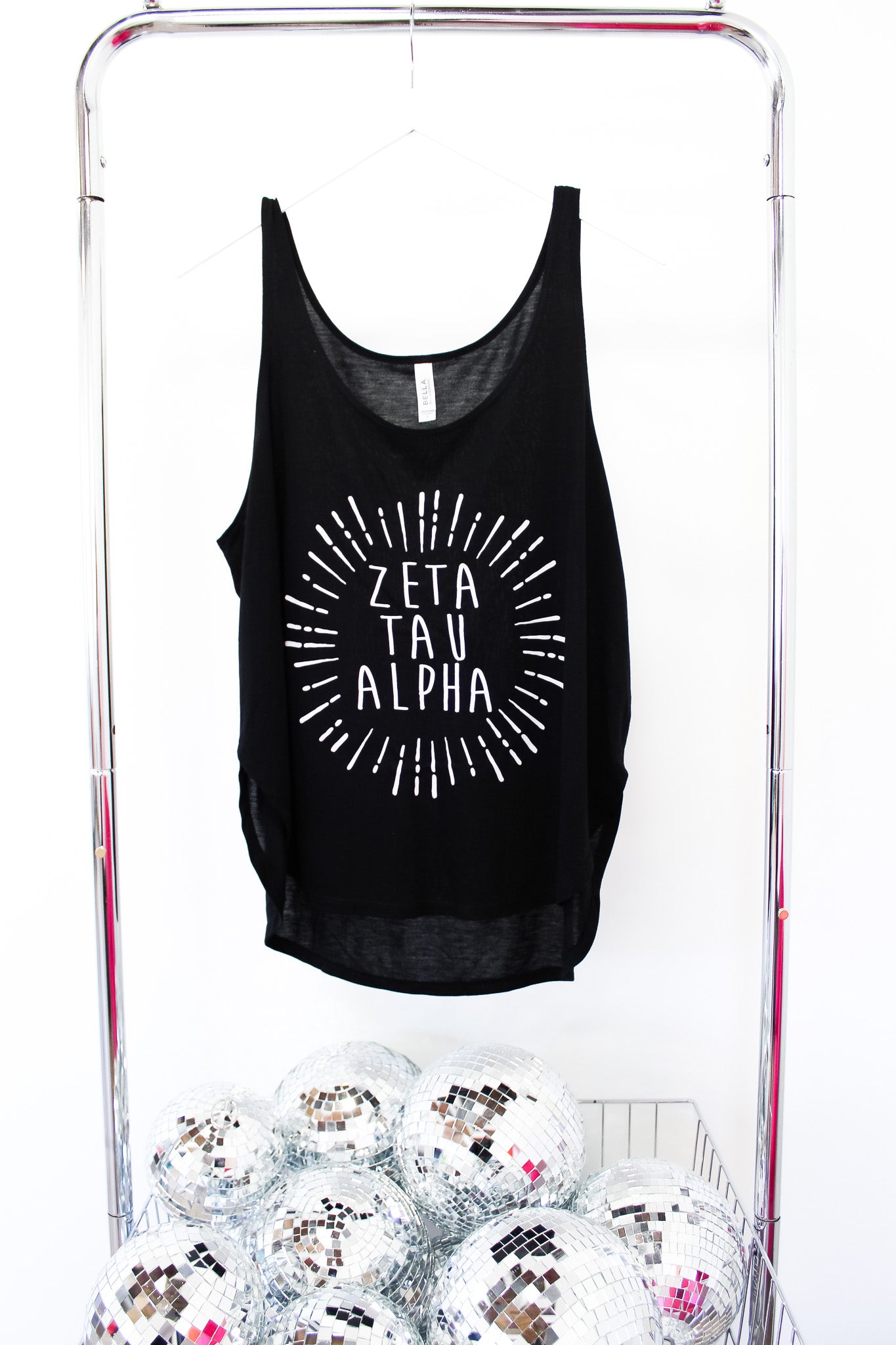 Zeta Tau Alpha Tank - LG BLACK