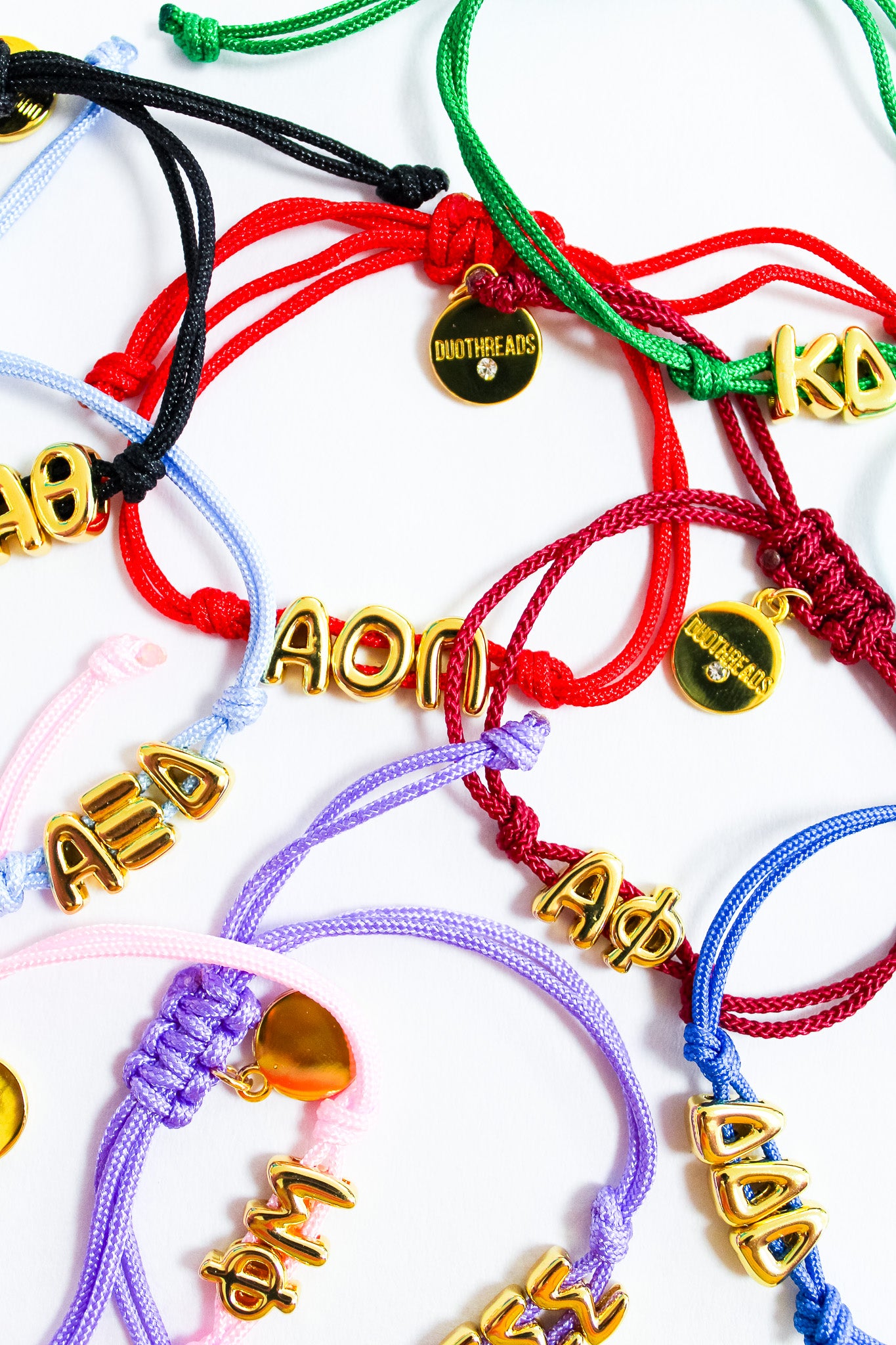 Alpha Phi Sorority Cord Bracelet