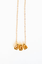 Delta Delta Delta Bubble Letter Necklace