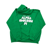 Alpha Omega Pi Foxy Sweatshirt - L GREEN