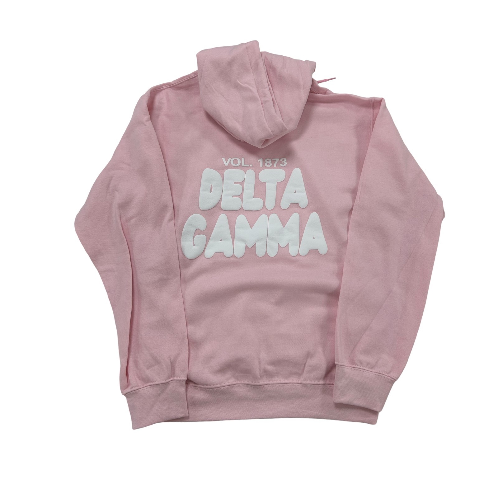 Delta Gamma Foxy Hoodie XL- Lt Pink