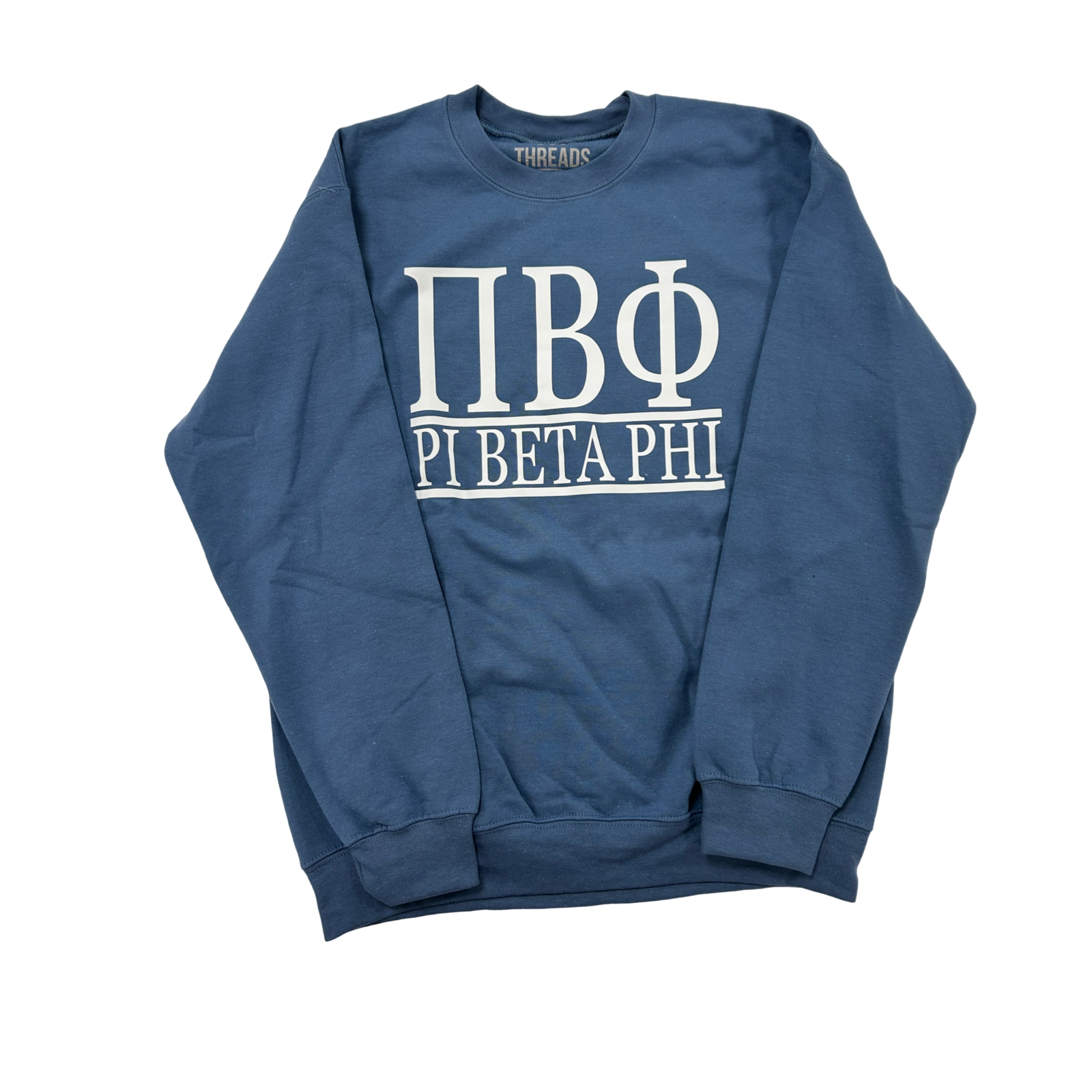 Pi Beta Phi Classic Greek Crew - MED Blue Jean