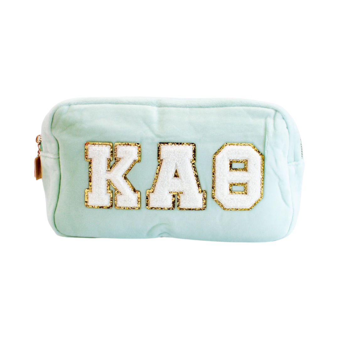 Kappa Alpha Theta Chenille Sorority Cosmetic Bag