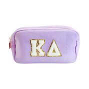 Kappa Delta Chenille Sorority Cosmetic Bag