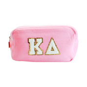 Kappa Delta Chenille Sorority Cosmetic Bag