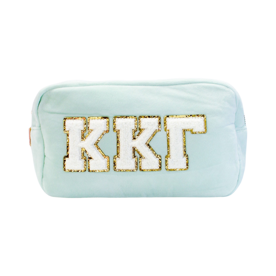 Kappa Kappa Gamma Chenille Sorority Cosmetic Bag