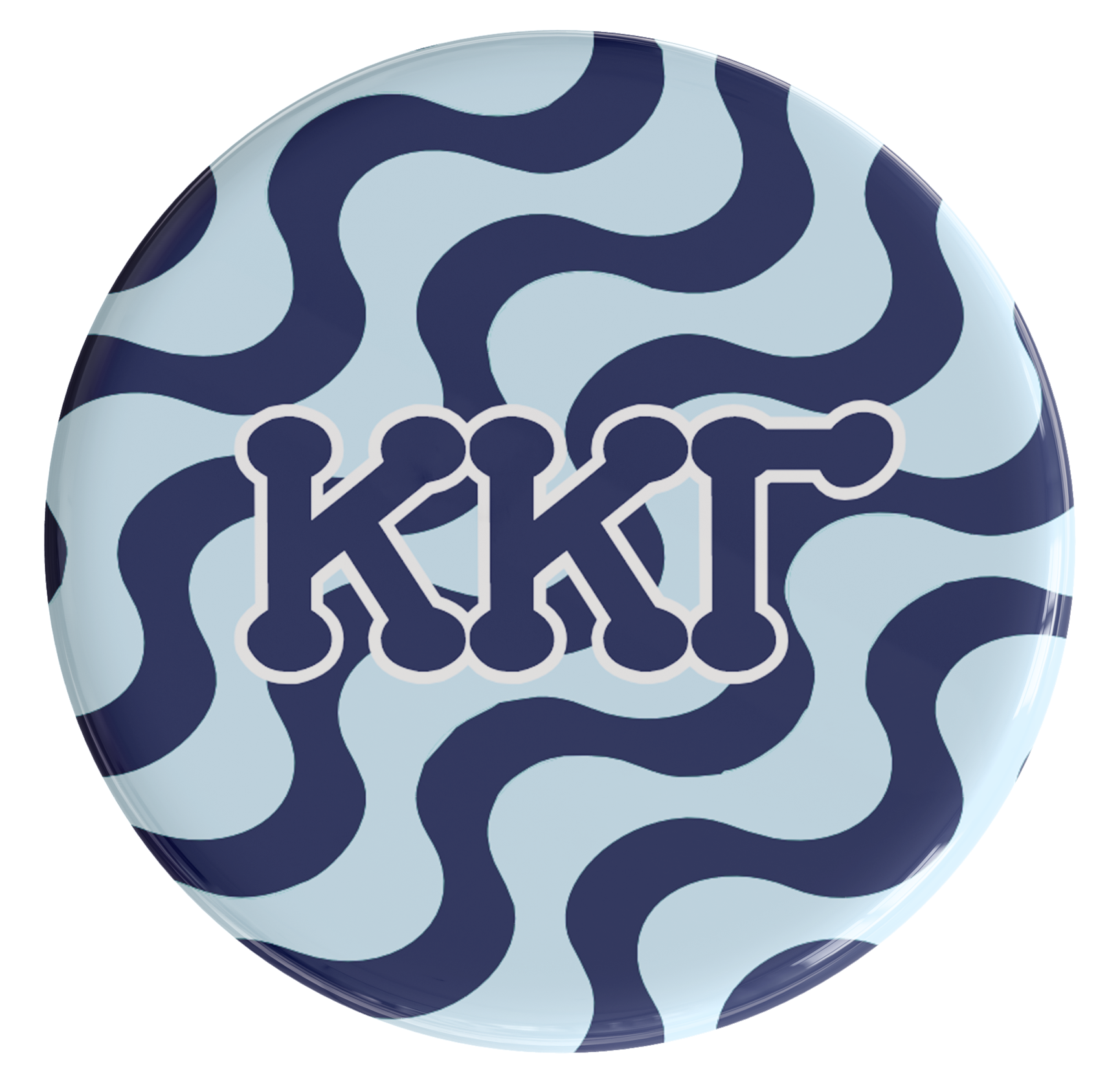 Kappa Kappa Gamma Groovy Sorority Button