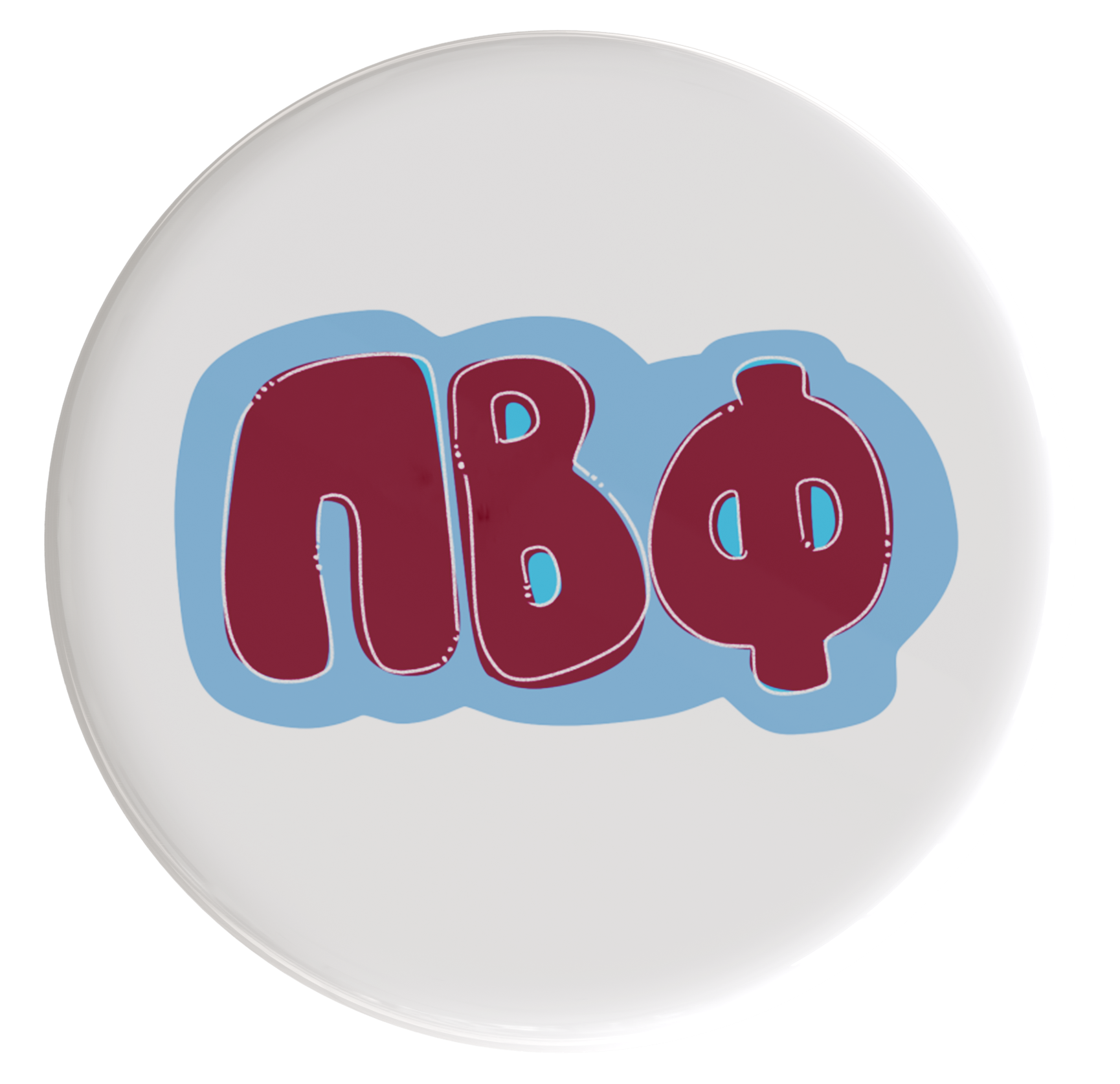 Pi Beta Phi Bubbly Sorority Button