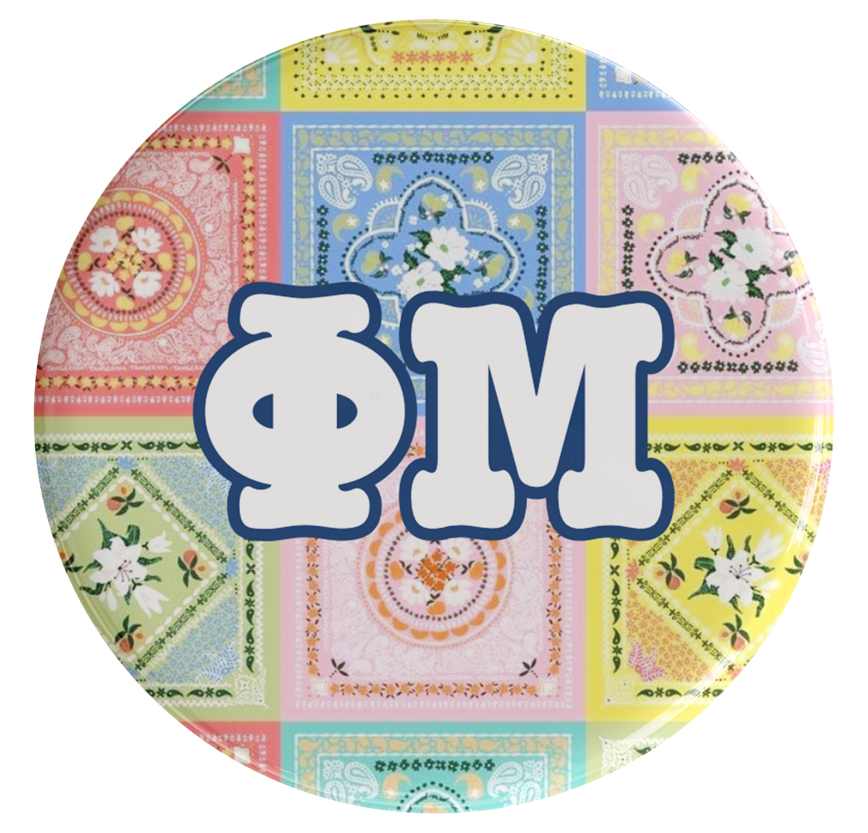 Phi Mu Summer Days Sorority Button