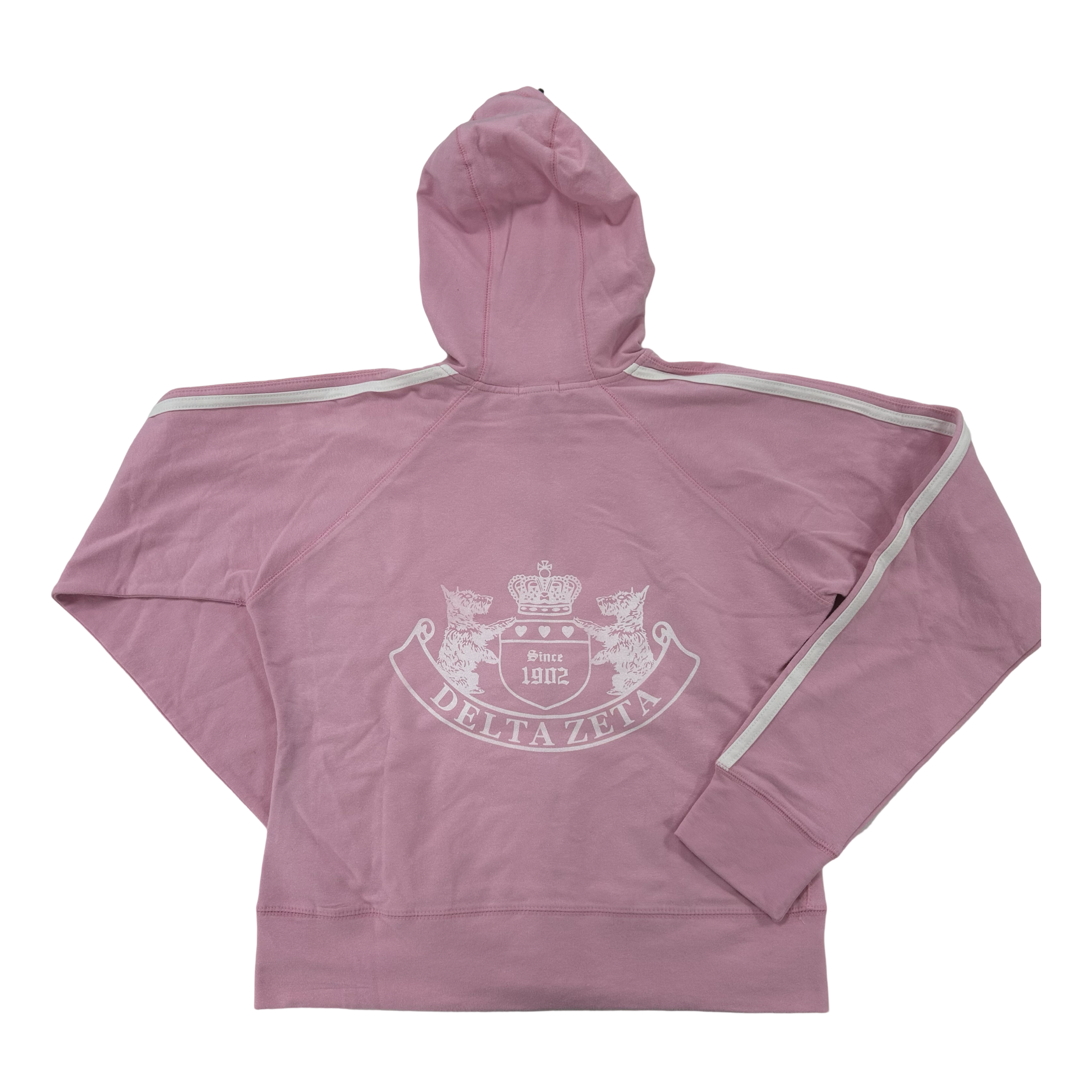 Delta Zeta Sweat Set - MD PINK/WHITE