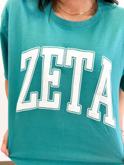 Zeta Tau Alpha Varsity Puff Sorority Tee