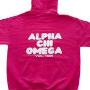 Alpha Chi Omega Foxy Sweatshirt - MED Heliconia