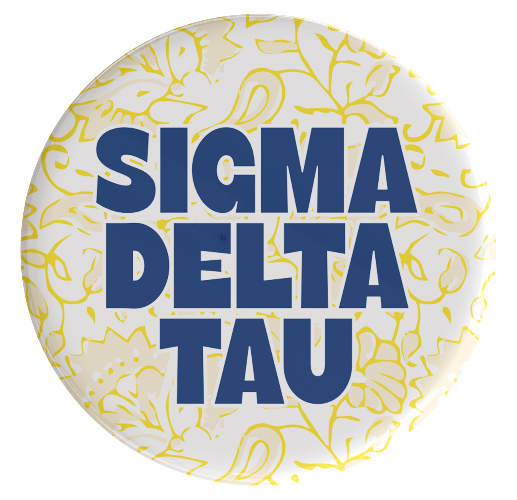 Sigma Delta Tau Through The Vines Sorority Button